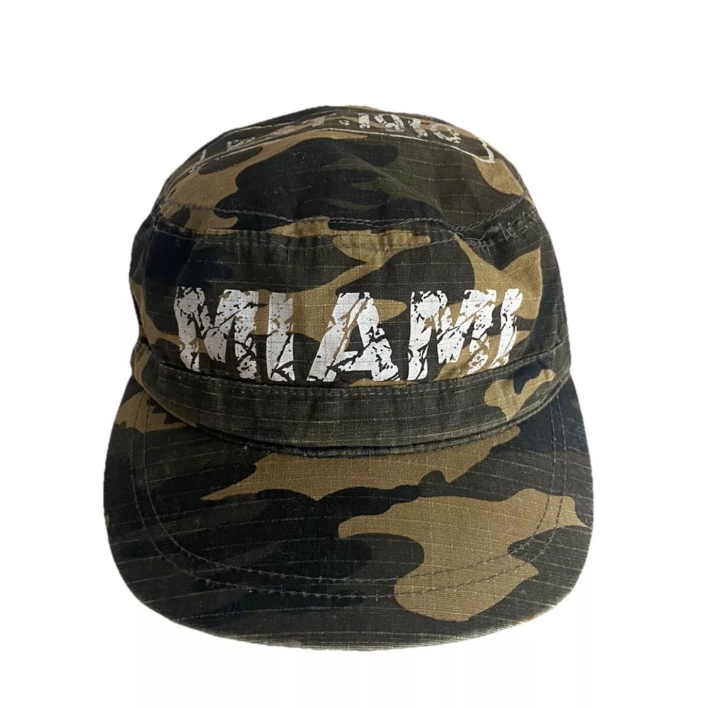 Youth Kids Army Military Camouflage Miami EST. 1910 Adjustable Hat Cap